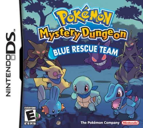 Pokemon Mystery Dungeon Blue Rescue Team box art for Nintendo DS